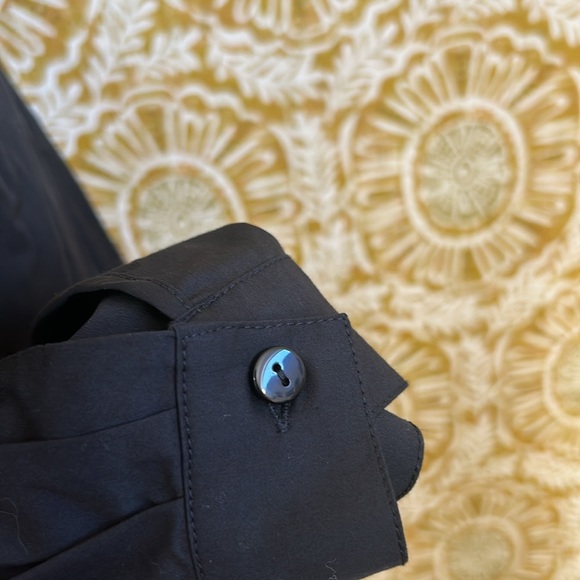 NWOT Stella Carakasi Twice As Nice Long Sleeve Button Down Shirt in Black Size S - Picture 10 of 12